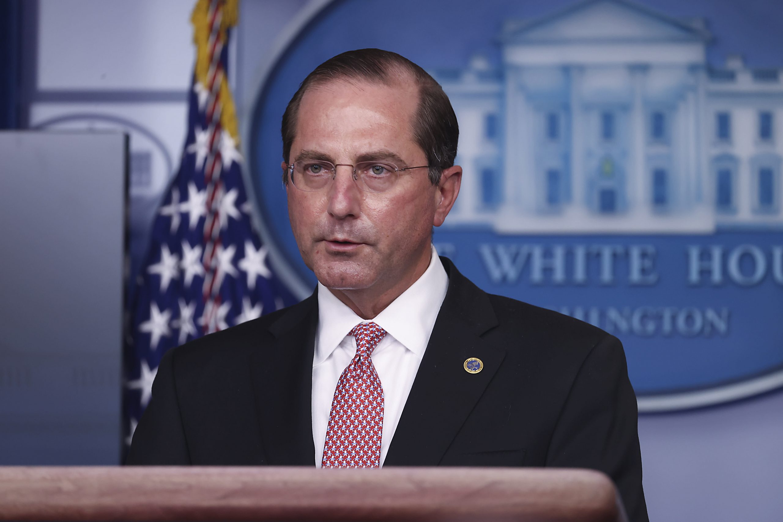 HHS Secretary Azar says the general public will probably be given a Covid vaccine "in late February via March". 1 HHS Secretary Azar says the public will be given a Covid vaccine "in late February through March".