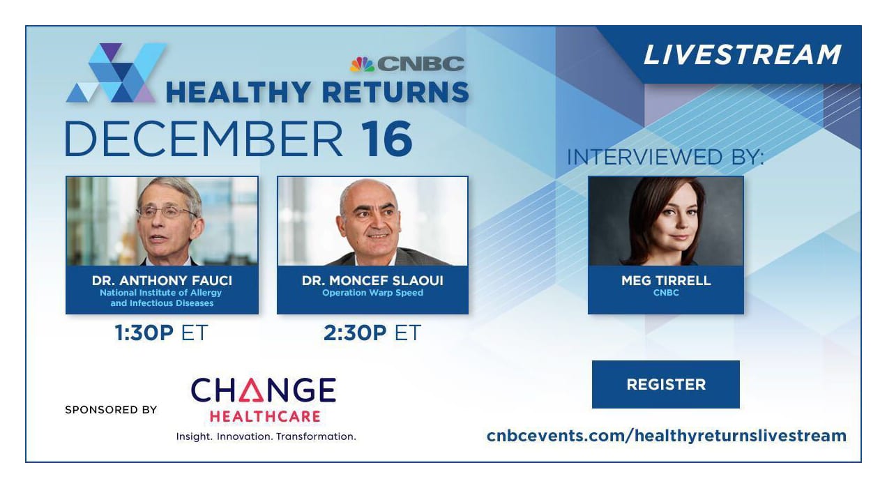 Dr.  Fauci and Dr.  Slaoui from Operation Warp Speed ​​in the livestream