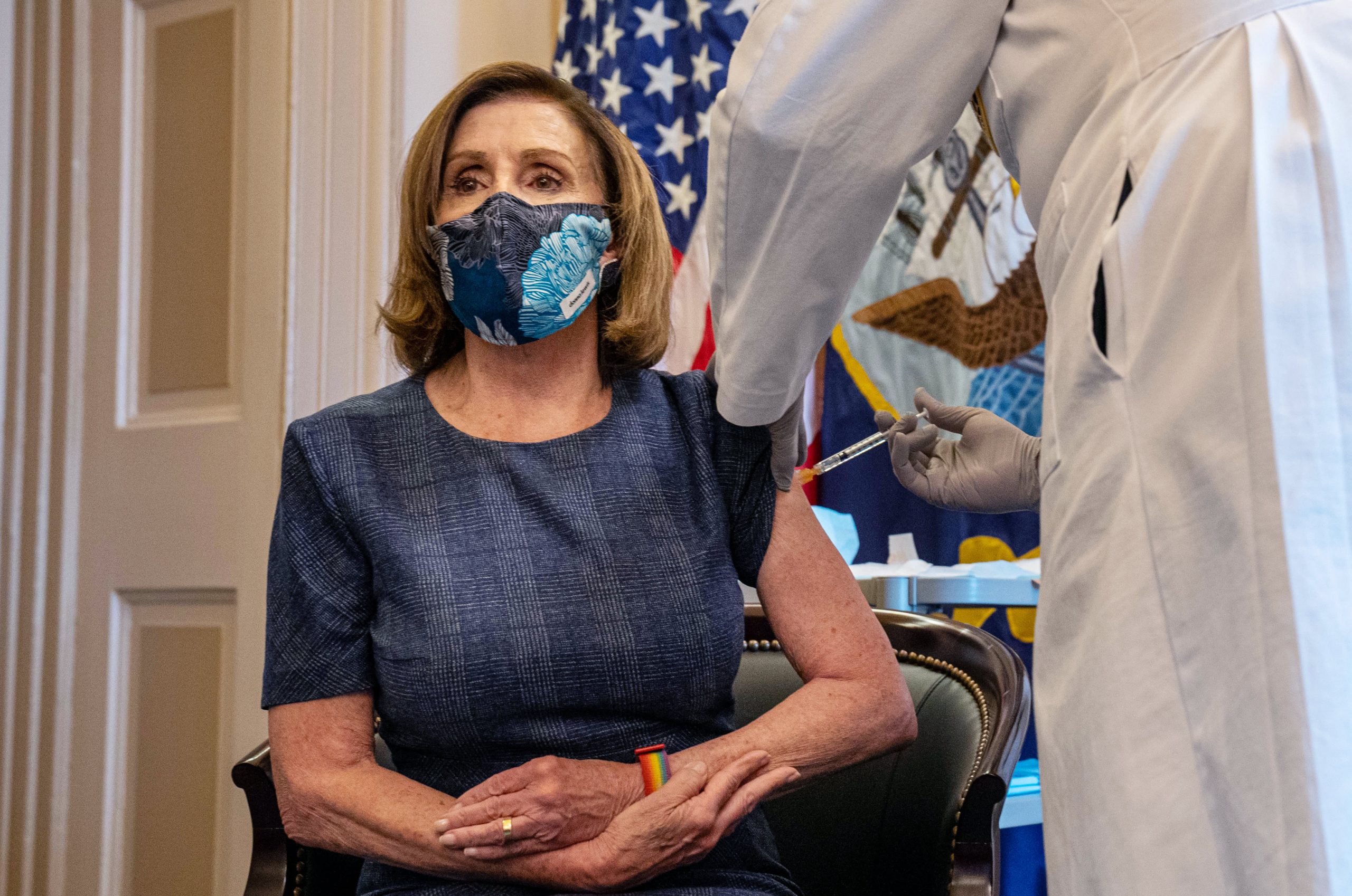 Pelosi and McConnell receive Pfizer Covid vaccine