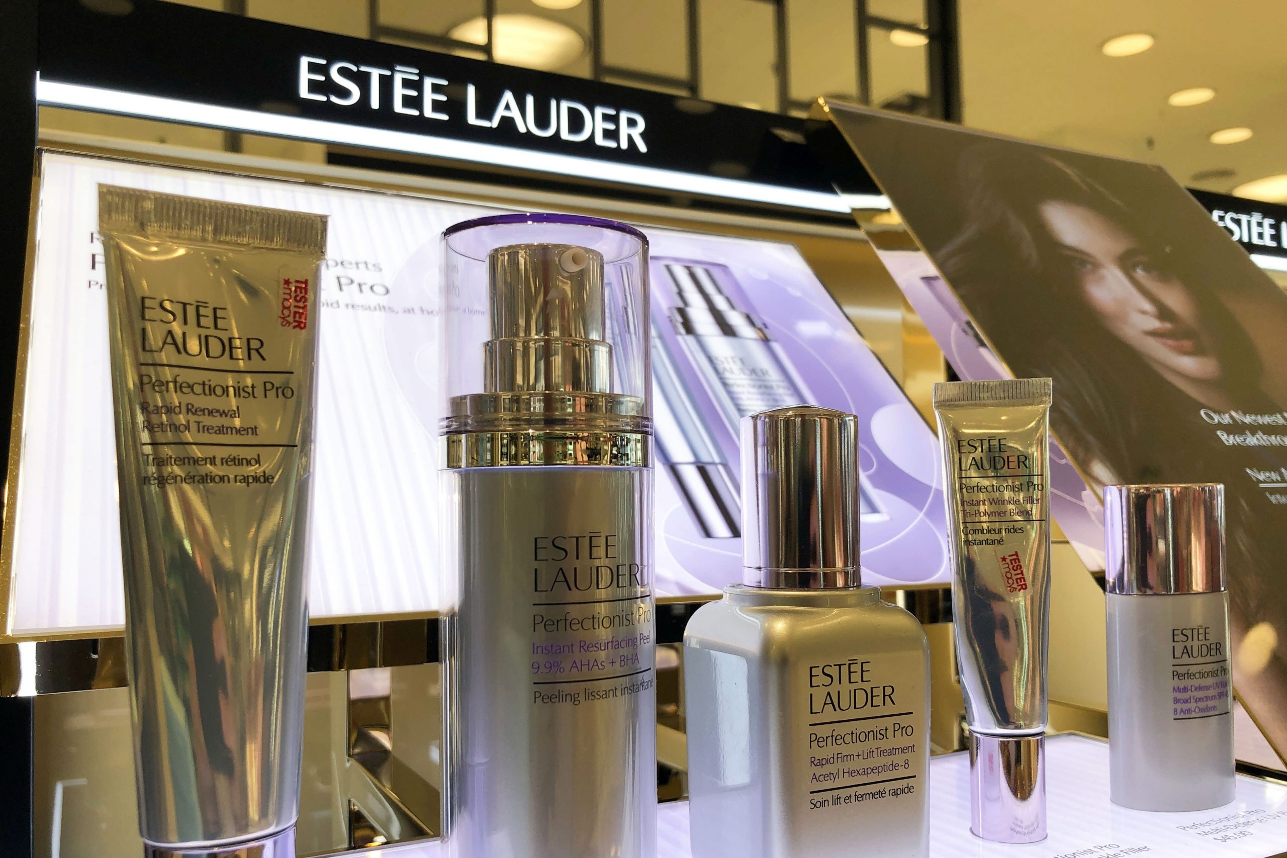 Estee Lauder sees three quarters of the decline in sales