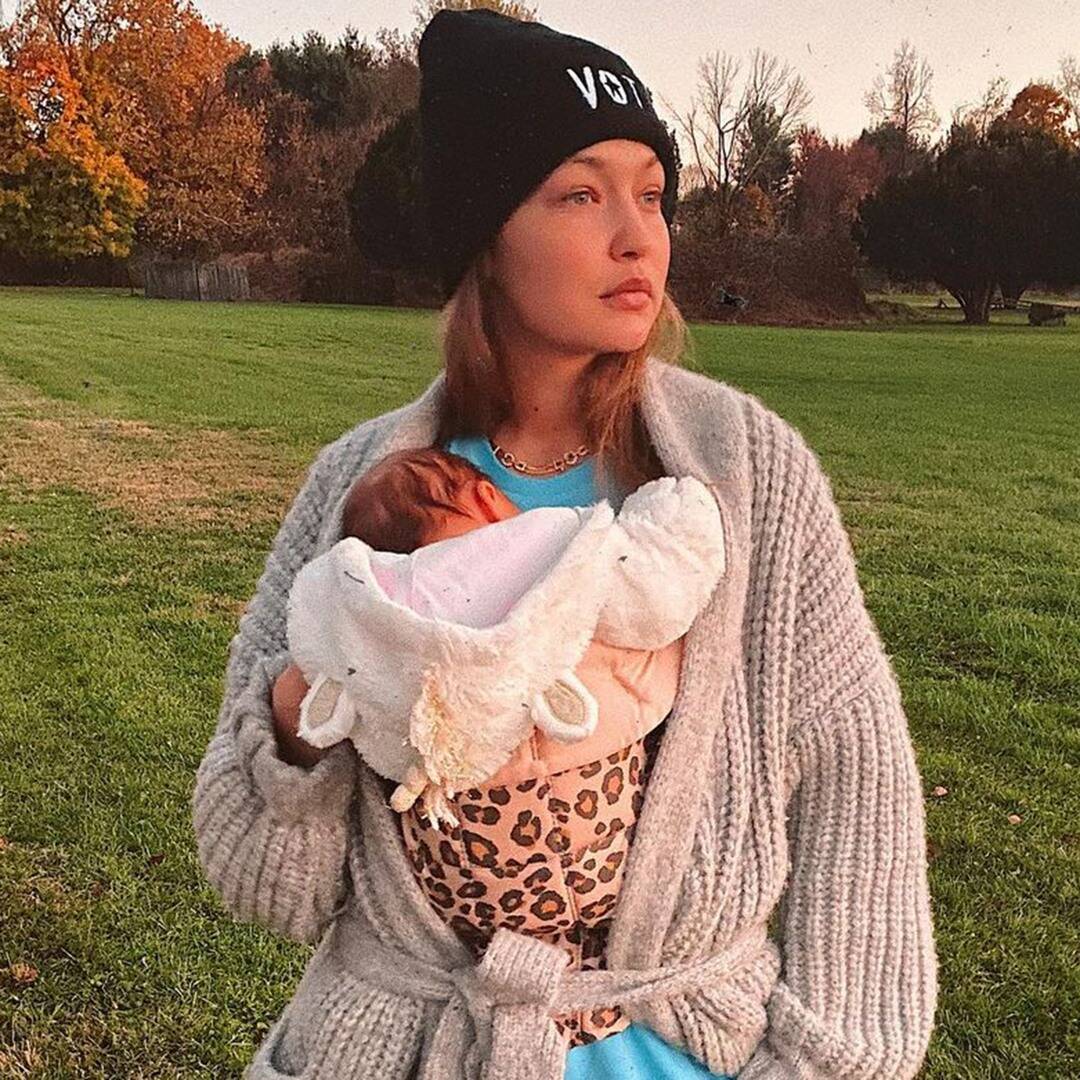 How Gigi Hadid kept Baby Khai close to her during Milan Fashion Week