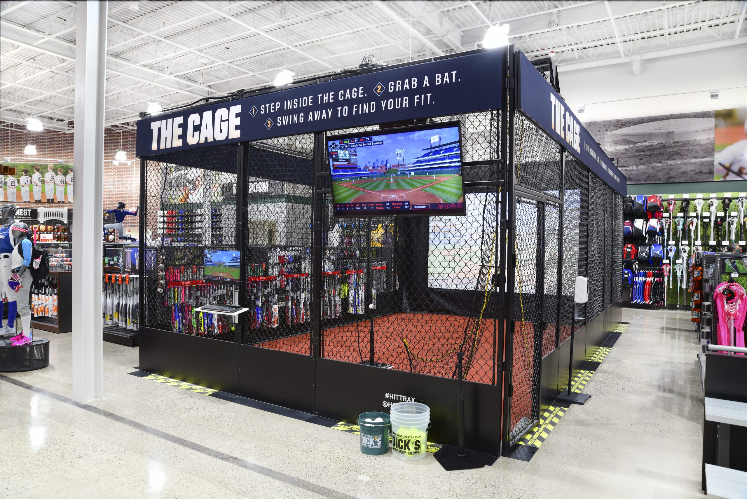 The new Dick's Sporting Goods store has a driving range and an outdoor track