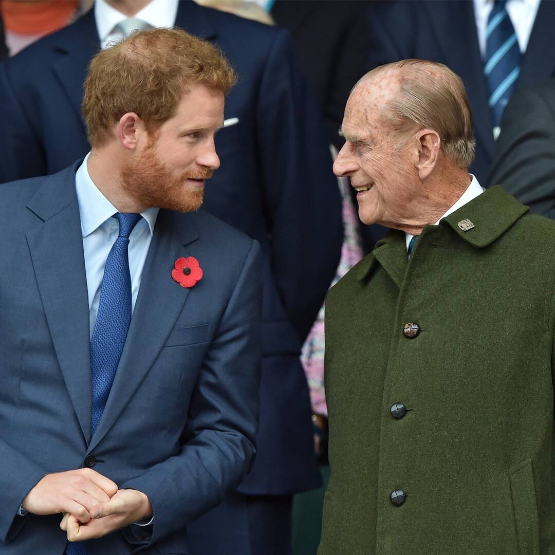 Prince Harry honors "cheeky" Prince Philip when he arrives in the UK