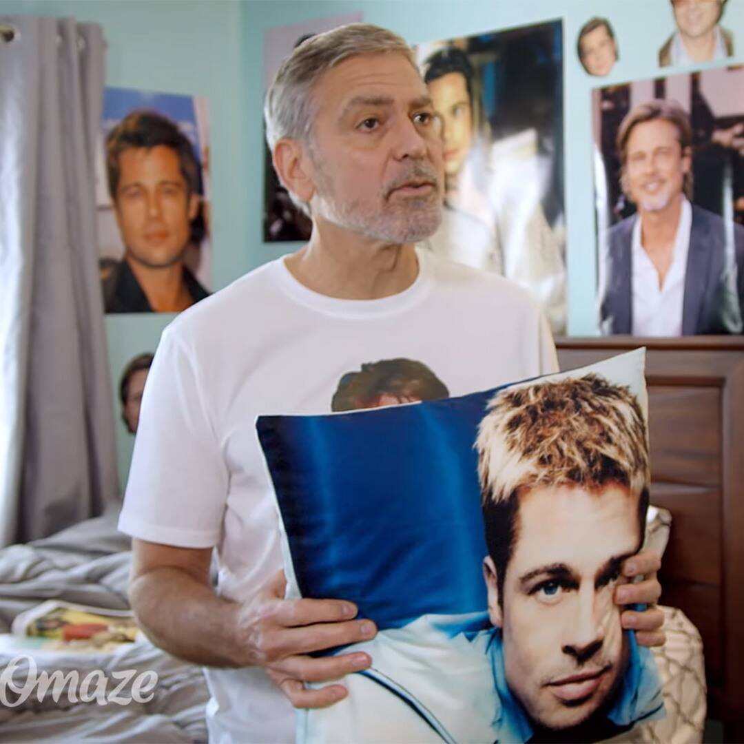 What is it like to live with George Clooney?  Expect Brad Pitt cutouts