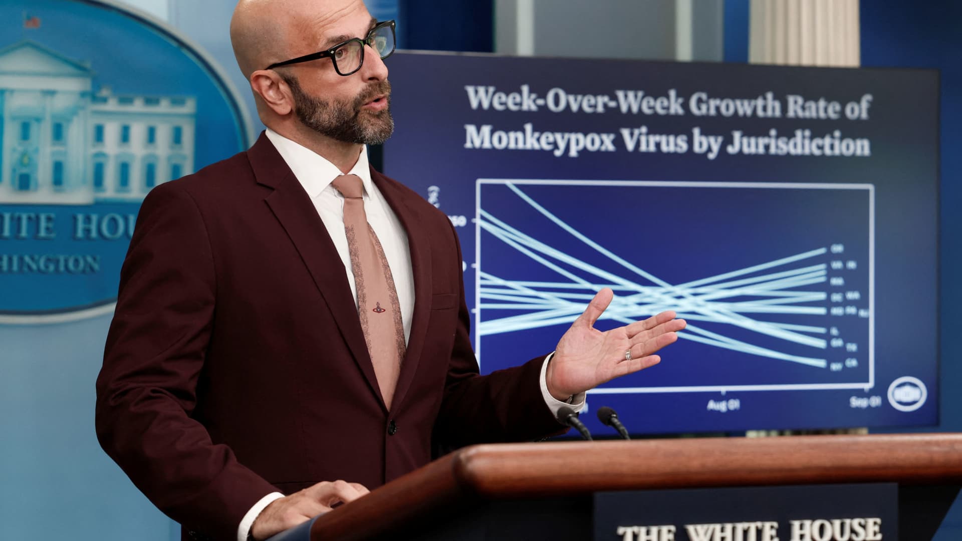 The US monkeypox outbreak is slowing as vaccines turn into extra accessible, well being officers say 1 The US monkeypox outbreak is slowing as vaccines become more accessible, health officials say