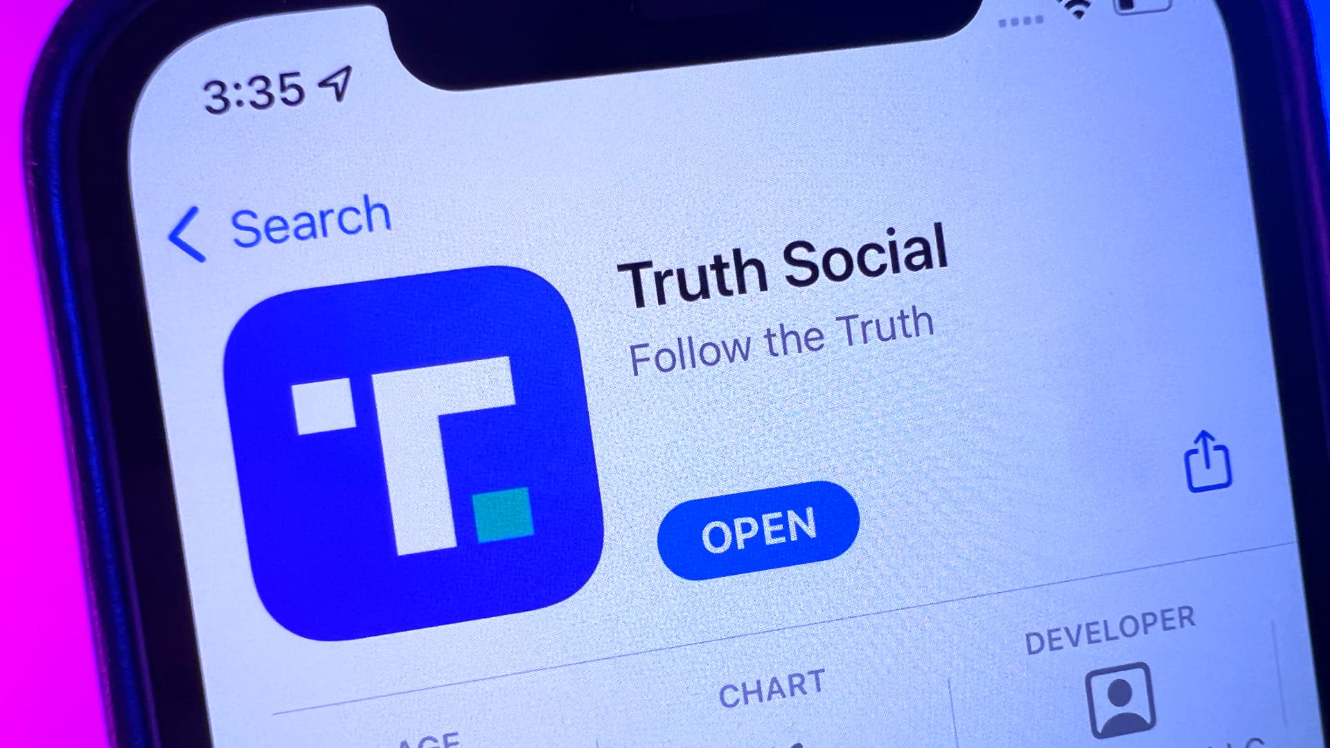 Trump's SPAC shares surge after Google Play Store approves Truth Social
