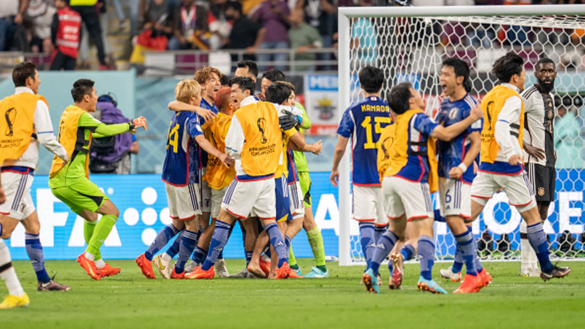Japan's late comeback surprises Germany with a 2-1 win