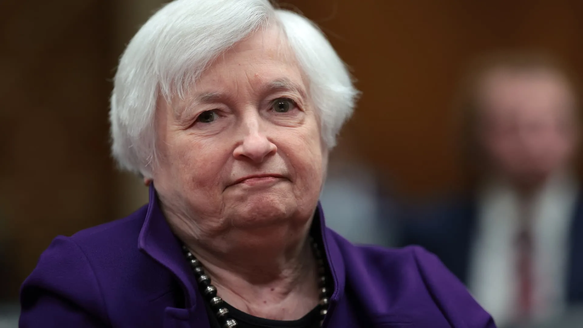 Yellen says blanket bank deposit insurance is not being discussed