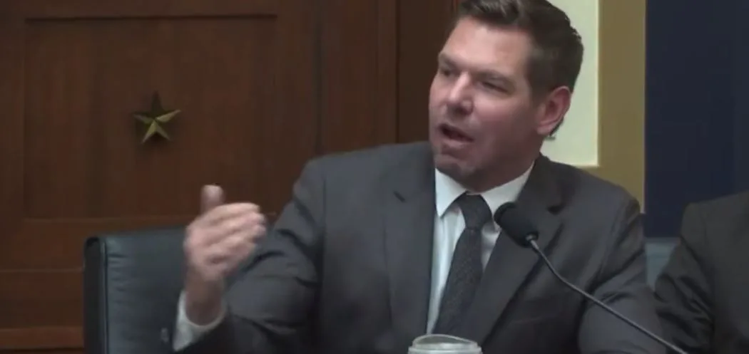 Rep. Eric Swalwell destroys Matt Gaetz for bringing an accused murderer into the house
