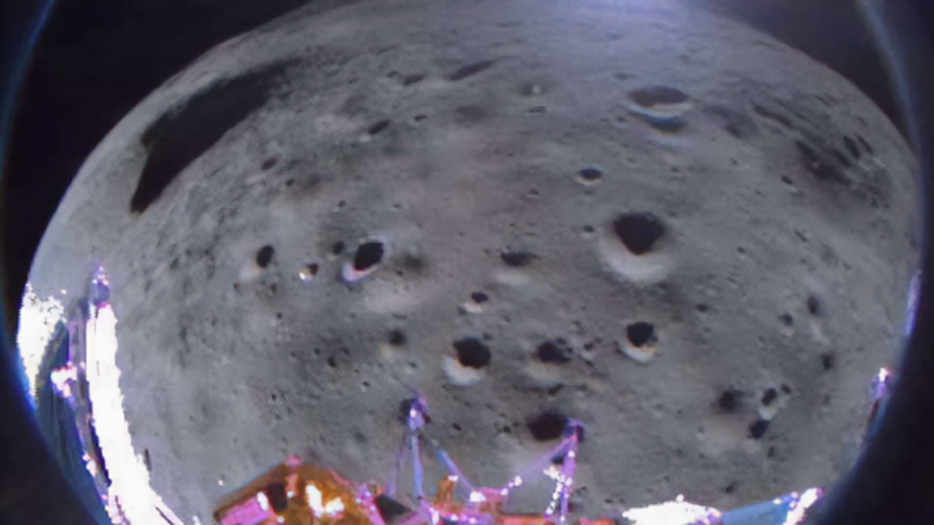 First images from Intuitive Machines' Odysseus