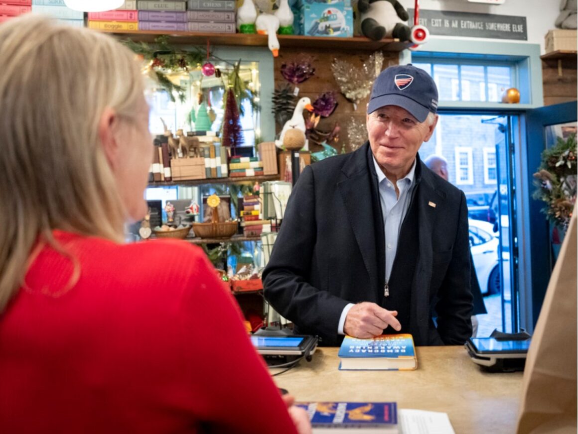 Joe Biden Is Main The Largest US Small Enterprise Growth In 25 Years 9 Biden shopping on Small Business Saturday.