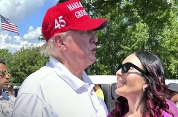 Donald Trump and Laura Loomer