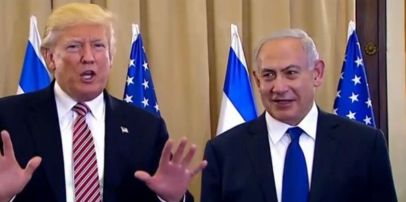 Trump hid in a catering truck as a result of Netanyahu scared him