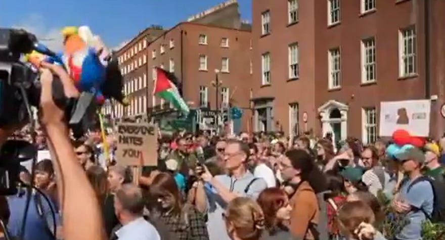 Trump mentioned he was not welcome and was met with large protests in Eire